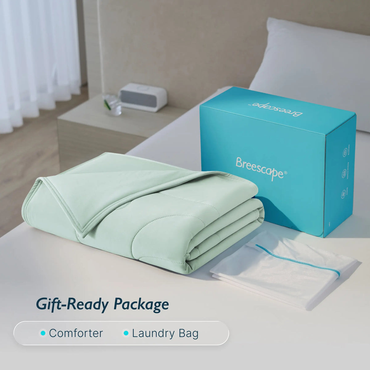 Breescape® Ivory Cooling Comforter Blanket