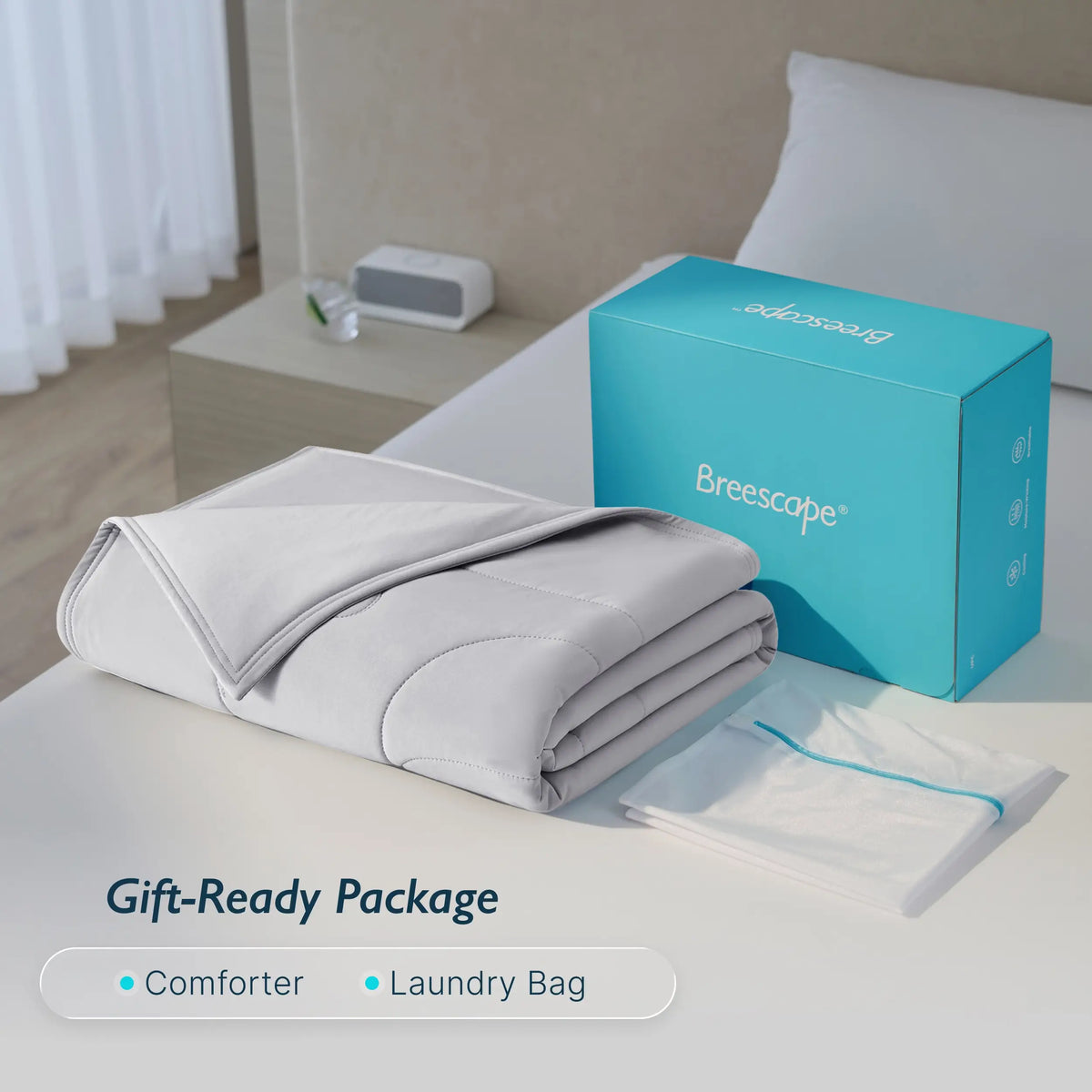 Breescape® Ivory Cooling Comforter Blanket