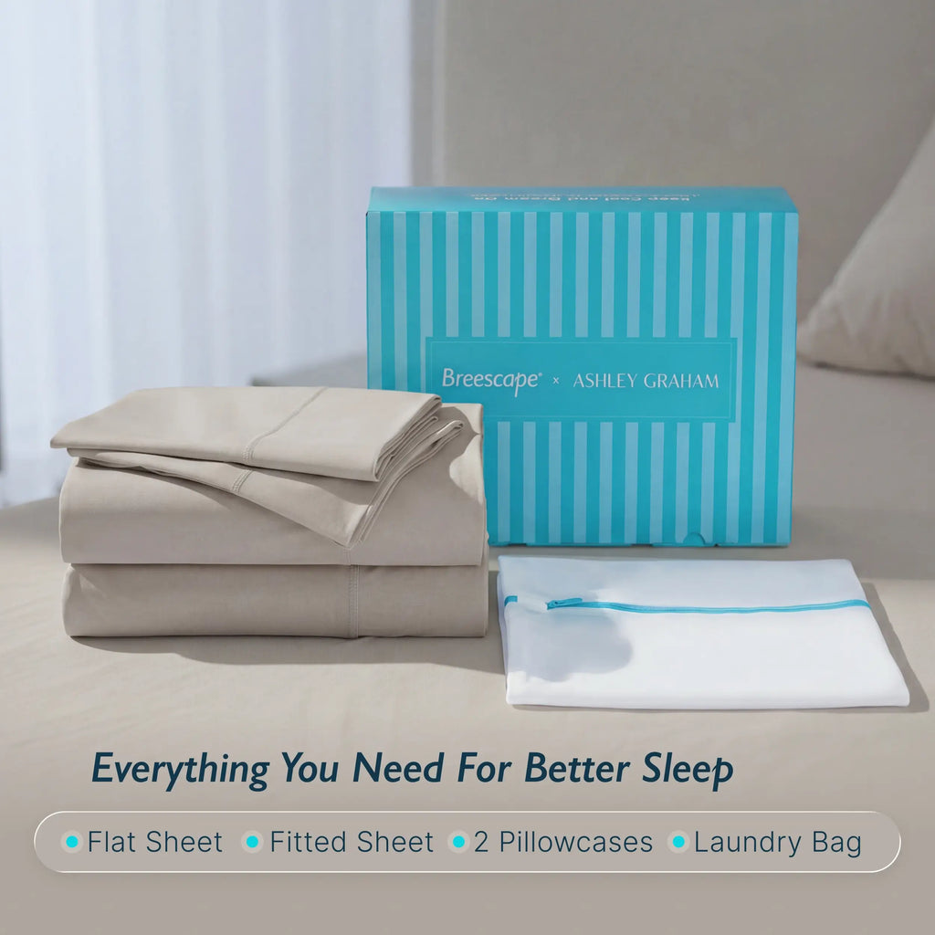 Ashley Graham x Breescape® | Cooling Sheets